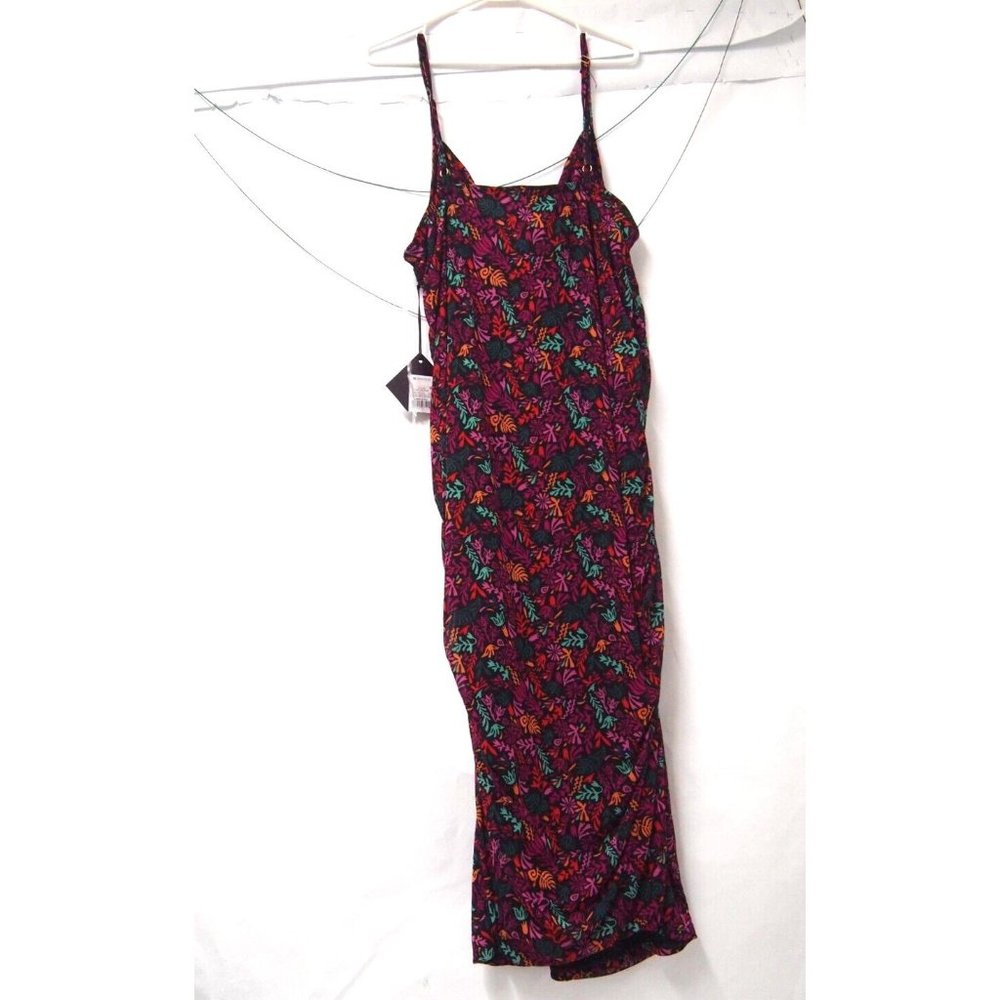NWT Ava Viv Target Womens Dress 3X Mesh Floral Ruched Bodycon Midi Sleeveless - Picture 4 of 7